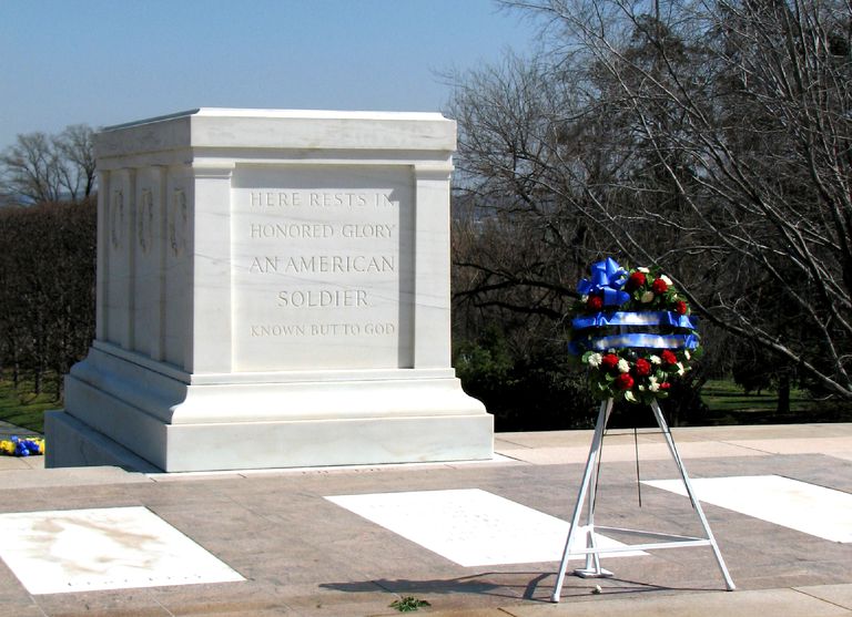 Arlington National, Arlington National Cemetery, National Cemetery, över okända, okända soldatens, okända soldatens grav