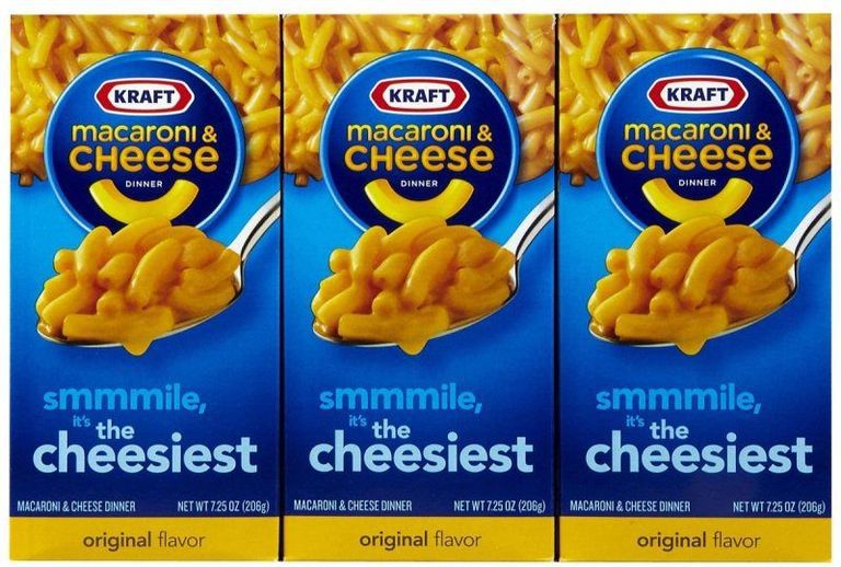 Kraft Cheese, Kraft Macaroni, 2016 konsumenter, konstgjorda konserveringsmedel