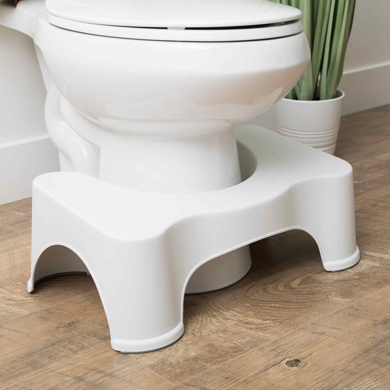 Squatty Potty, häftigt läge, några studier, använder toaletten, användningen sittande, användningen sittande toaletter