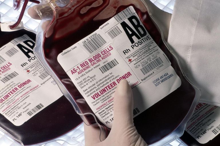 från givare, universell mottagare, alla blodtyper, blod från, person AB-blod, vilken helst